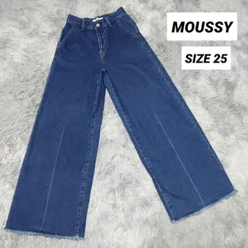 MOUSSY 여성용 와이드 데님 팬츠 SIZE 25