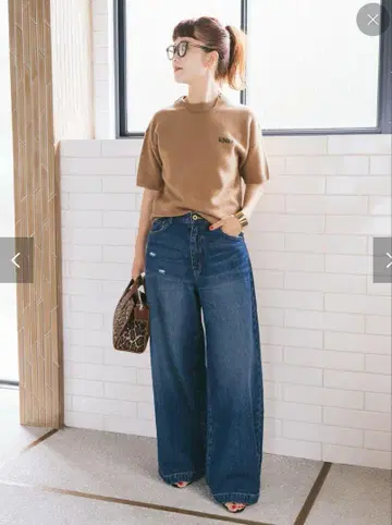 Spick & Span [ 5 1/2 ] 배기 데님 27