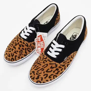 H06543 새상품 VANS ERA 스니커즈: US9.5 레오파드/블랙
