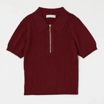 1회 착용 MOUSSY HALF ZIP CLASSIC 폴로 상의 BRD