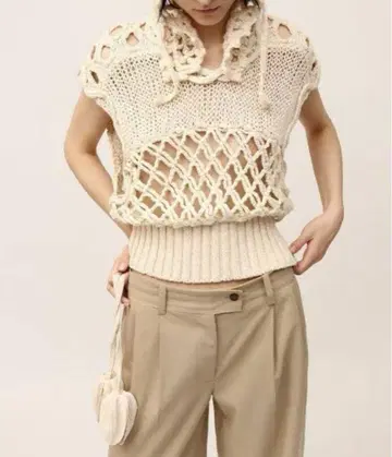 leinwande Mix Yarn Crochet Top