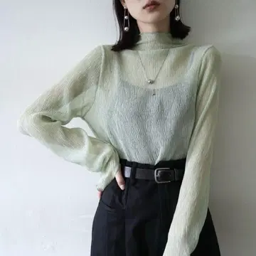 lumier 양류 시어 멜로 탑 2벌