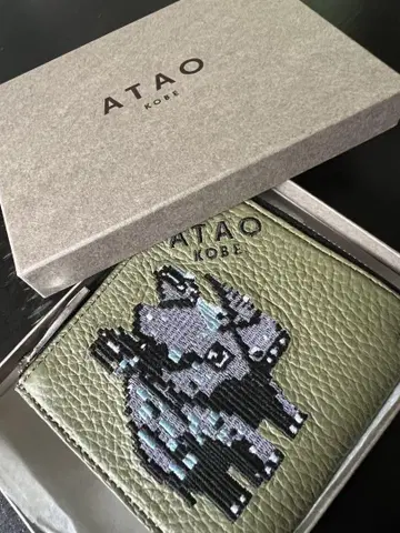 ATAO ZOO 체스 검은 코뿔소 지갑 미사용 새상품 박스 포함