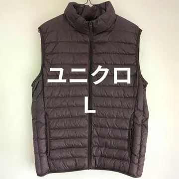 수납 가능 유니클로 울트라 라이트 다운 베스트 L 브라운