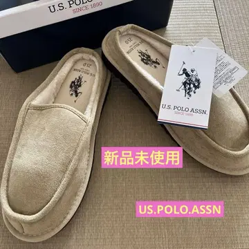 U.S.POLO ASSN 새상품 보아 슬립온 편안하고 따뜻한 베이지