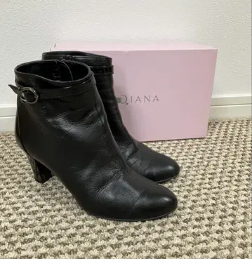 다이애나 숏부츠 블랙 23.5cm