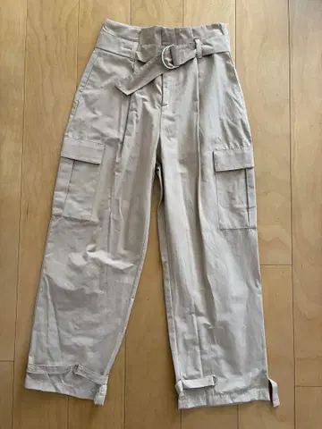 [새상품] ZARA 베이지 카고 팬츠 허리 벨트 포함