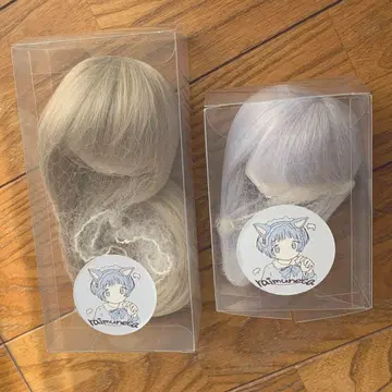 인형 가발 8~9inch 롱 세미롱 2세트