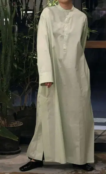 AURALEE FINX SILK STRIPE LONG ONEPIECE