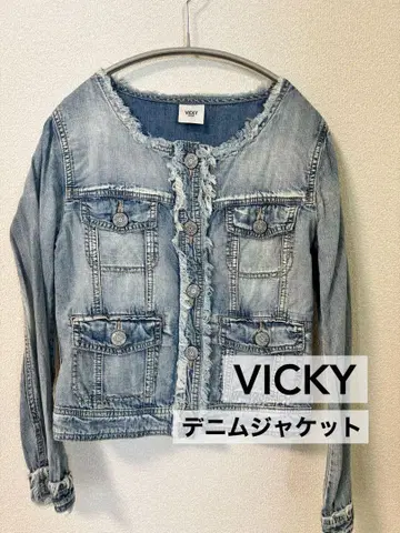 [ VICKY ] 데님 자켓