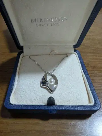 MIKIMOTO 실버 진주 목걸이