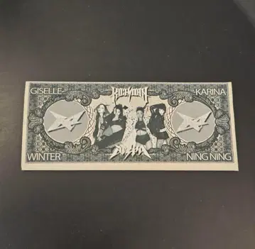 TMA 2025 마카오 에스파 aespa 지폐 종이꽃