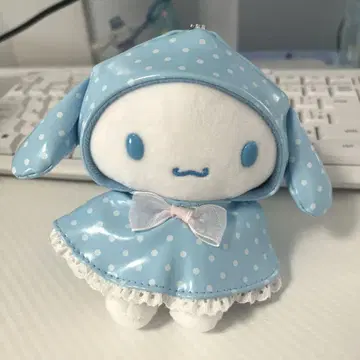 산리오 시나모롤 레인코트 마스코트 봉제 인형