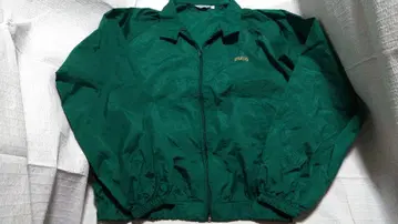 미쓰비시 후소 FUSO 나일론 자켓 그린 녹색 금 로고 프리 사이즈