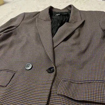 ZARA 체크 자켓 셋업