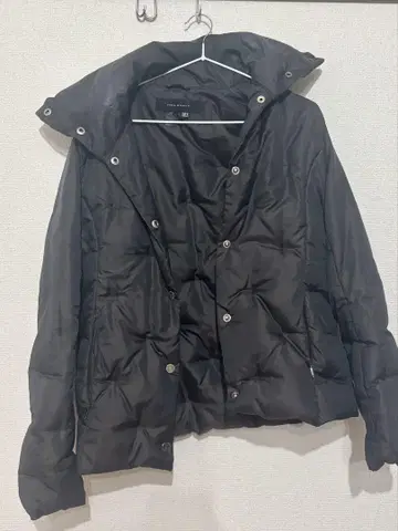다운 자켓 블랙 ZARA