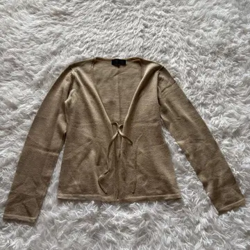 UNTITLED 여성용 긴팔 가디건 M 월드 울 베이지