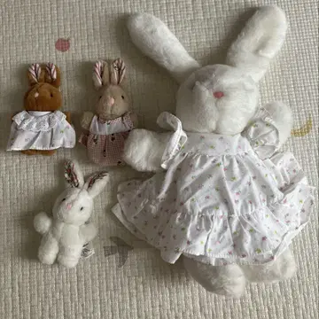 토끼 봉제 인형 옷 갈아입기 세트 하우스 오브 로이드