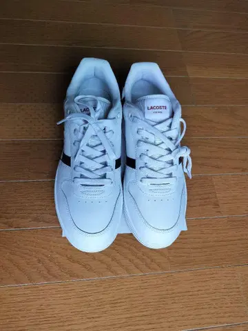 LACOSTE 스니커즈 화이트/블랙/레드