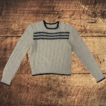 No.3 VINTAGE 스트라이프 무늬 니트 스웨터