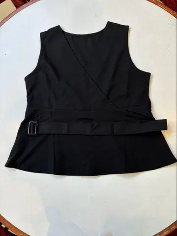 GRL 셋업 블랙 랩 베스트와 와이드 팬츠 세트 L