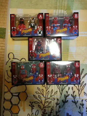 Happy 복권 베어브릭 페어 박스 컴플리트 세트 스파이더맨