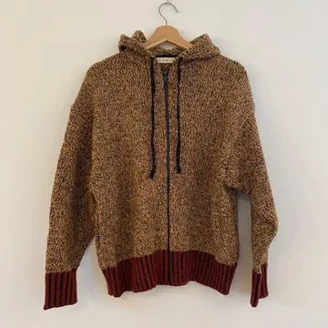 M0251 UNIQLO MARIN 콜라보 후드티 브라운 니트 M 겨울