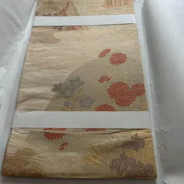 꽃무늬 금실 사용 후쿠로 오비