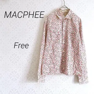 MACPHEE 맥피 긴팔 셔츠 블라우스 Free 컬러풀 꽃무늬