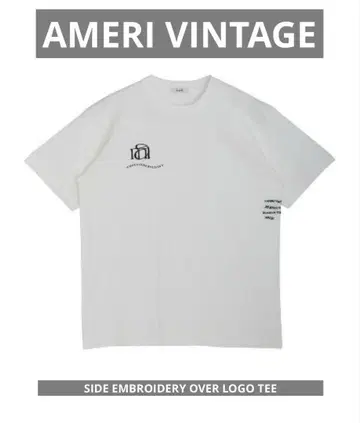 Ameri SIDE EMBROIDERY OVER LOGO TEE
