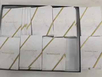 결혼식 피로연 WEDDING GIFT 답례품 카드 케이스만 80개 세트