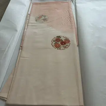 호몬기 옅은 핑크 꽃무늬 자수