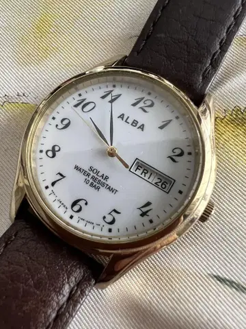 세이코 SEIKO 알바 V158-0AX0 솔라 시계 남성용