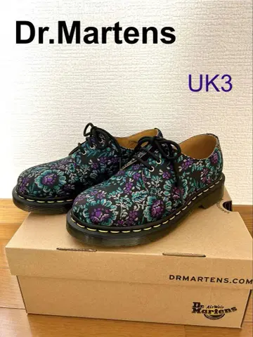 [ Dr.Martens ] 3홀 신발 자카드 꽃무늬