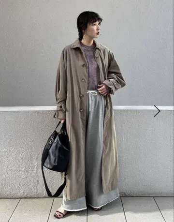 피치 트렌치코트 [ 완판템 ]