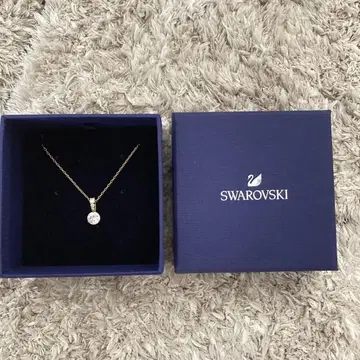 Swarovski 골드 크리스탈 목걸이