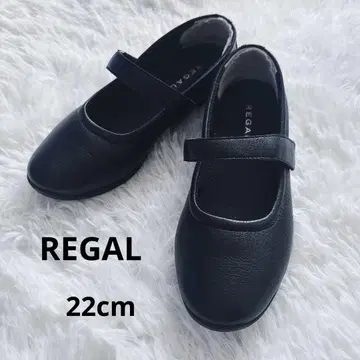 새상품급 REGAL 리갈 가죽 플랫슈즈 22cm 블랙