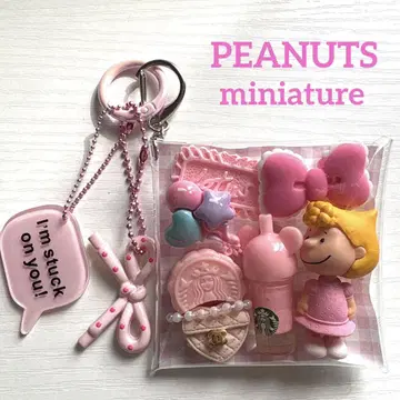 가챠 파우치 PEANUTS 샐리 핑크 계열