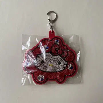 EXPO 산리오 미야쿠미야쿠 변신 반짝이 가죽 키링 헬로키티