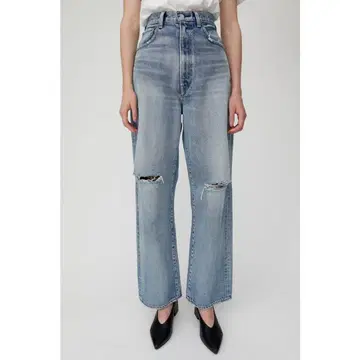 MOUSSY HIGH WAIST LOOSE STRAIGHT 23 BLU