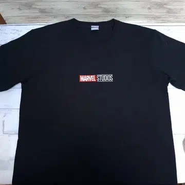 MARVEL STUDIOS 자수 티셔츠 블랙 L 사이즈