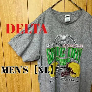TN162 [US 수입] DELTA 반팔 T셔츠 [남성용 XL] 그레이