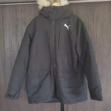 PUMA 블랙 충전솜 코트 XL