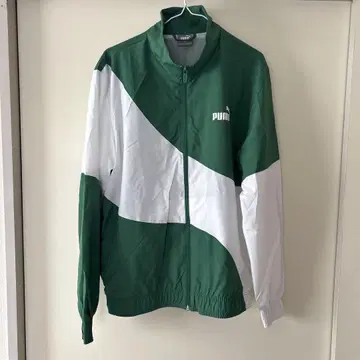 PUMA 나일론 자켓 그린/화이트
