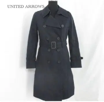 UNITED ARROWS 네이비 트렌치코트 36 블랙