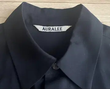 오라리 AURALEE 시어 크로스 원피스 블랙 사이즈 0