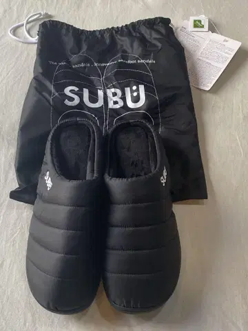1) 미사용 새상품 SUBU 샌들 신발 Black 테프론 아웃도어