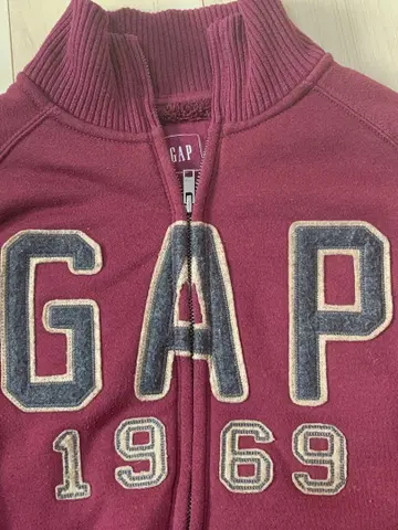 GAP 버건디 집업 트레이닝복