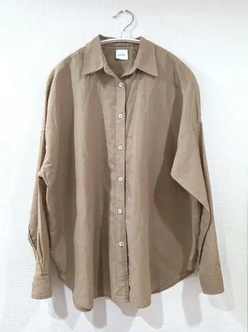 Spick&Span 베이지 긴팔 셔츠