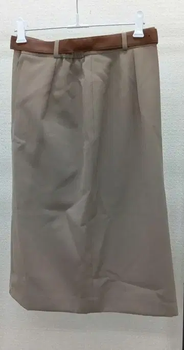 베이지 타이트 스커트